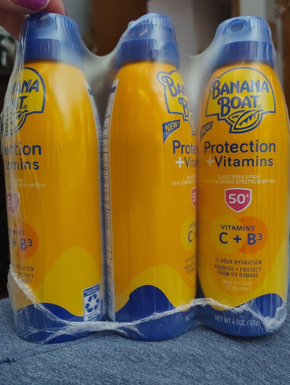 Banana Republic Kids SPF 50+ Sunscreen Spray — Yellow/Blue
